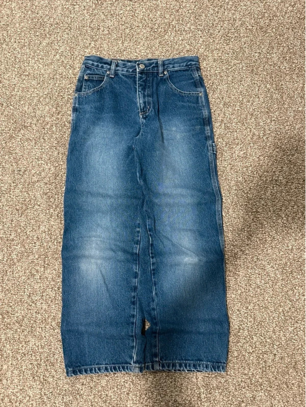 KRU denim baggy cargo carpenter jeans size 12